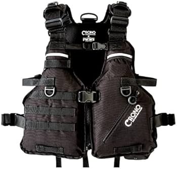 CRONO ライフジャケット フローティングベスト ゲームベスト！ Amazon | クロノ(CRONO) CRONO エギングベスト ブラック CEV01